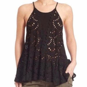 Free People Eyelet Tank Top